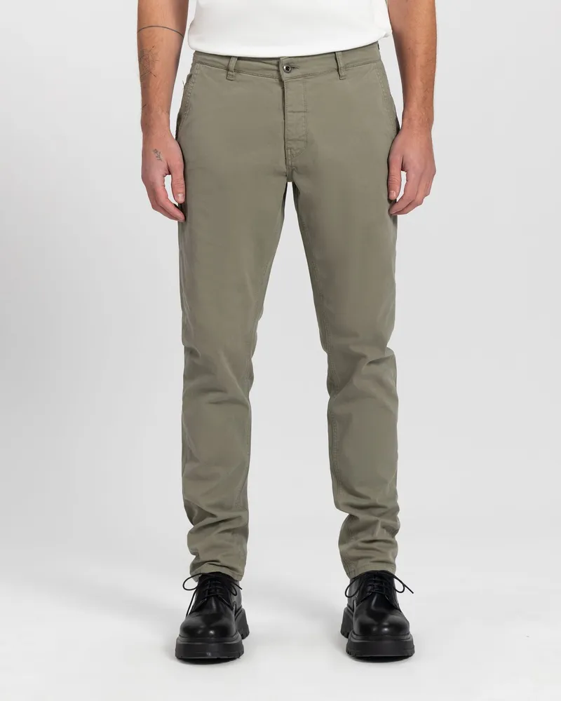 Kuyichi Kuyichi Herren vegan Chino Dexter Armee Grün, Dunkelgrün, – Produktbild 1 von 2