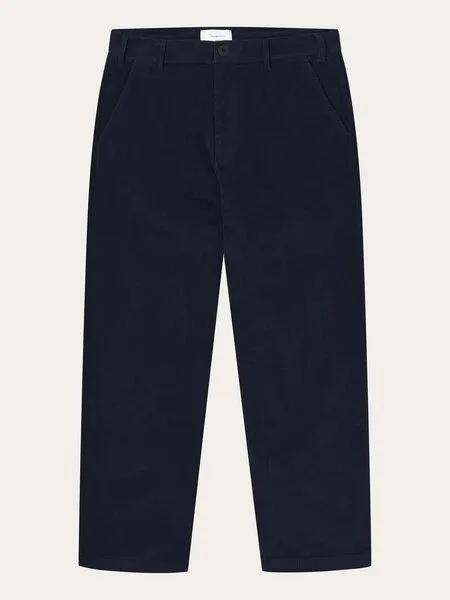 KnowledgeCotton Apparel KnowledgeCotton Apparel Flint Wide Corduroy Pants, Night sky, – Produktbild 1 von 2