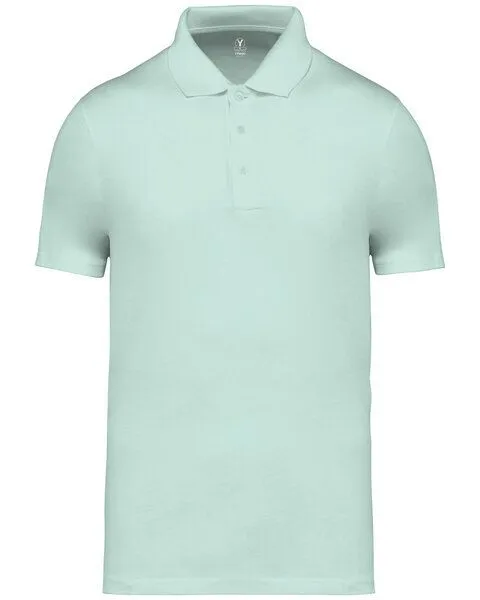 YTWOO YTWOO Organic Classic Herren Poloshirt aus reiner Bio-Baumwolle, Hellgrün, – Produktbild 1 von 4