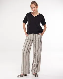 Alma & Lovis Alma & Lovis Streifenhose aus französischen Leinen | Linen Stripe Pants – Produktbild 1 von 1