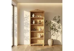 OTTO home Regal Mette Bücherregal mit 5 offenen Fächern, aus massivem Kiefernholz, in unterschiedlichen Größen und Farben – Produktbild 1 von 1