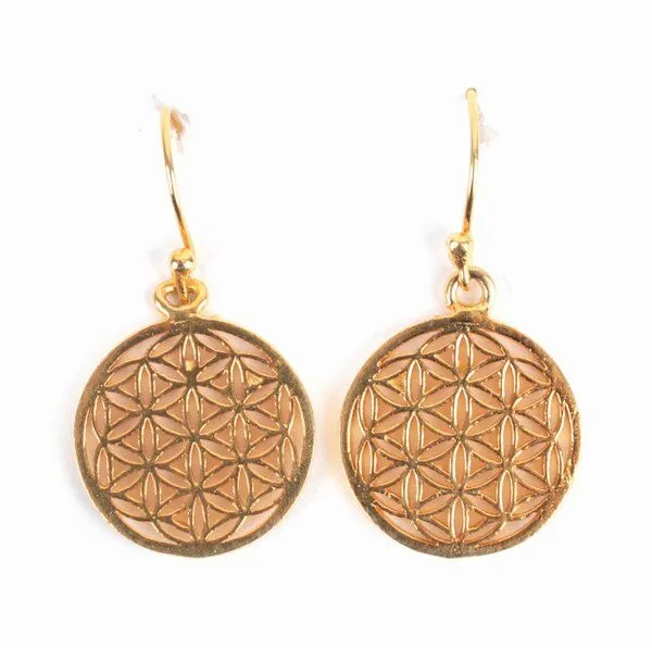 El Puente El Puente Ohrringe "Blume des Lebens", Gold, – Produktbild 1 von 2