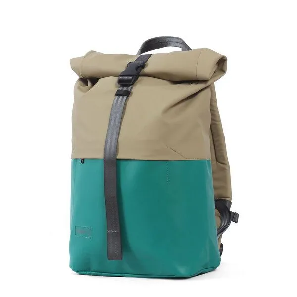 7clouds 7clouds Rolltop-Rucksack Kira 7.1, Green-camel, – Produktbild 2 von 4