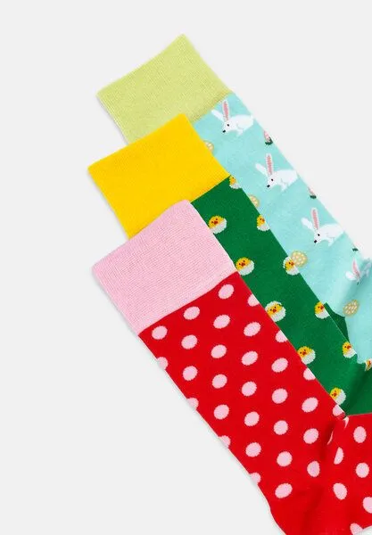 DillySocks DillySocks Socken „Hoppy Days (3er Box)“, Rot hellblau grün, – Produktbild 4 von 4