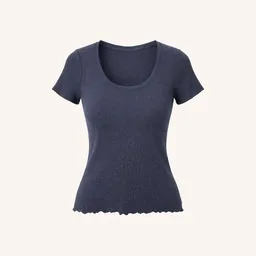 NORDLICHT NORDLICHT Geripptes T-Shirt Evi aus Bio-Baumwolle – Produktbild 1 von 1