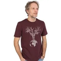 Life Tree Life-Tree Organic Fairwear Shirt Men Weltenbaum | Red Brown / Natural Raw / India Ink Grey, Braun, – Produktbild 1 von 1