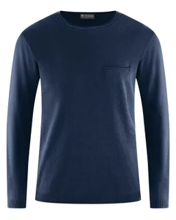 HempAge Hempage Herren vegan Pullover Summer Navy – Produktbild 1 von 1