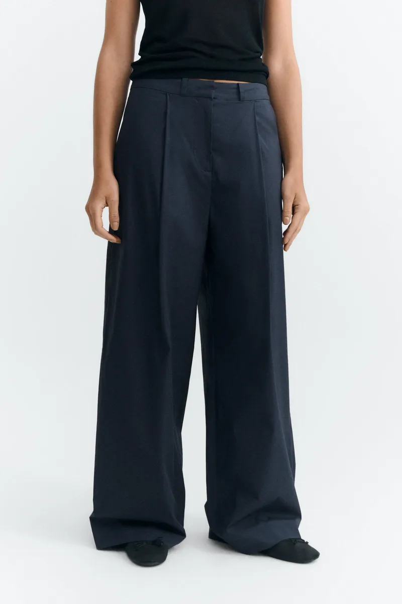 thinking mu Thinking MU Damen vegan Hose Weites Bein Patty Navy, Extra dunkelblau, – Produktbild 2 von 2