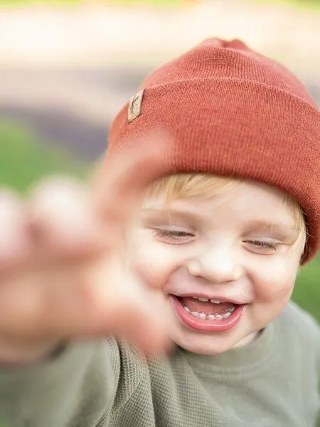 FUXBAU FUXBAU Kinder Merino Kork Beanie, Natural, – Produktbild 3 von 4