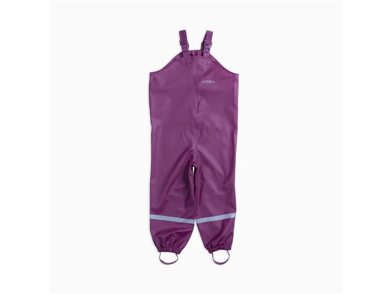 BMS BMS Kinder Buddelhose Regenhose mit Latz Räuberwald SoftSkin purple Gr.122, Lila, – Produktbild 1 von 1
