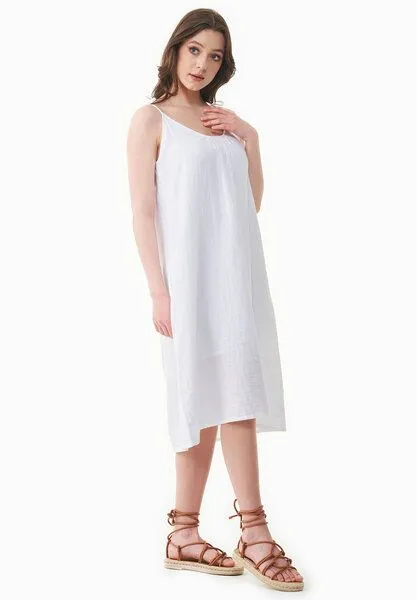 ORGANICATION ORGANICATION Musselin Kleid aus Bio-Baumwolle, Weiss(white), – Produktbild 2 von 3