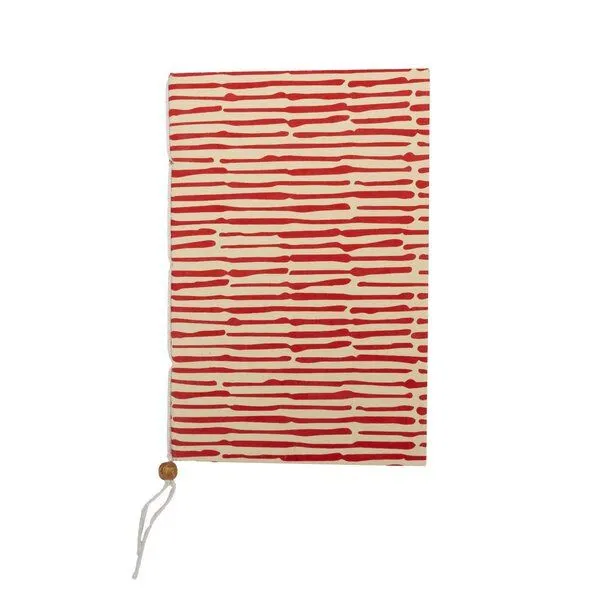El Puente El Puente Notizbuch "Graphic" | Fair Trade & Handmade aus Bangladesch, Rot,weiß, – Produktbild 1 von 1