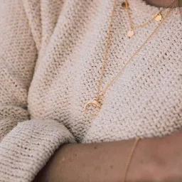 MOANINA MOANINA Kette Marrakesch Mond - 925 Silber/18k Gold Vermeil - 3 Längen – Produktbild 1 von 1