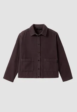 recolution Recolution Damen vegan Overshirt Rhodea Dark Grape – Produktbild 1 von 1
