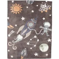 HANS NATUR Kinderteppich Bio-Baumwolle "Weltall" Maße 100 x 130 cm – Produktbild 1 von 1