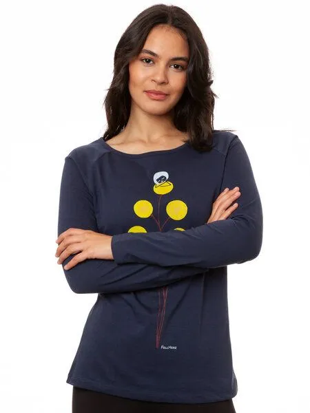 FellHerz FellHerz Damen Raglan Longsleeve Just relax moonlit Bio Fair Vegan – Produktbild 3 von 4