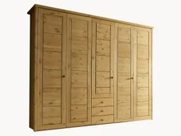 allnatura allnatura Drehtüren-Kleiderschrank "Mascella" | 4-türig | ohne Schublade | gelaugt/geölt – Produktbild 1 von 1