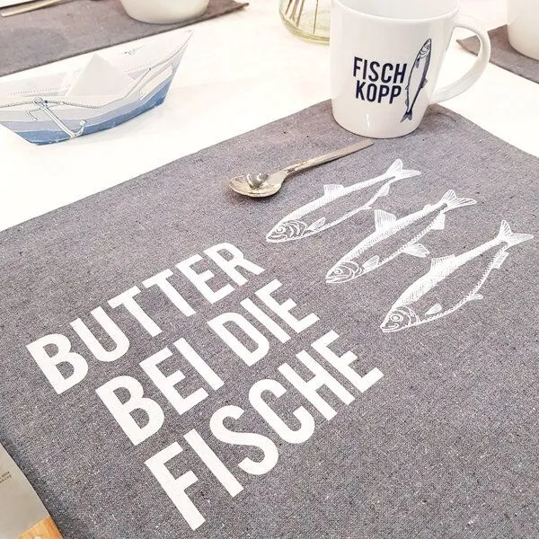 Bow & Hummingbird Bow & Hummingbird Tischset Butter bei die Fische – Produktbild 2 von 4