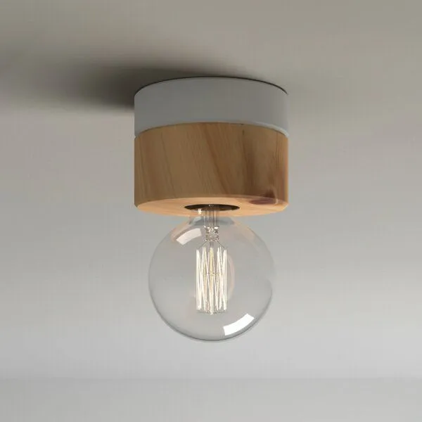 ALMUT von Wildheim ALMUT von Wildheim Deckenlampe Zirbenholz Zirbenlampe handgemacht, Zartrosa, – Produktbild 1 von 4