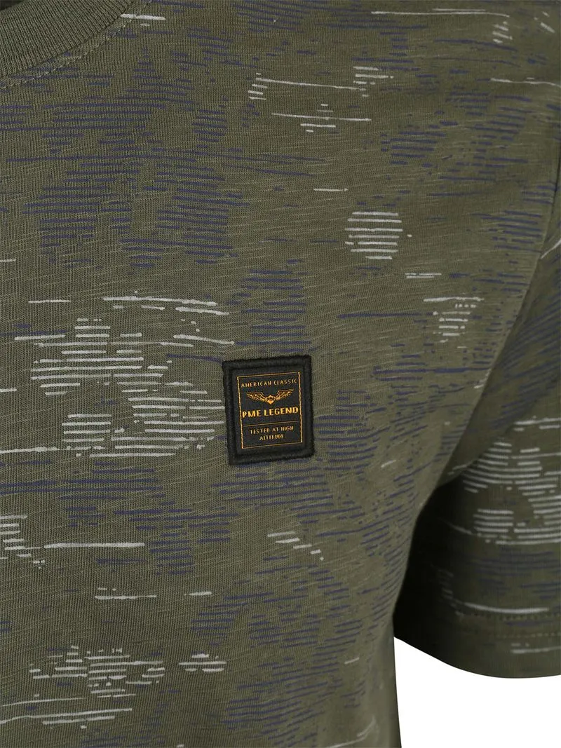 PME Legend PME Legend Slub T-Shirt Thyme - Größe M, Grün, – Produktbild 5 von 5