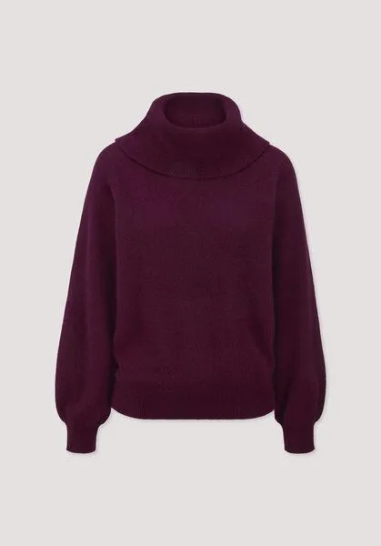 hessnatur hessnatur Strick-Pullover Relaxed aus Cashmere mit Recyclinganteil, Bordeaux, – Produktbild 4 von 4