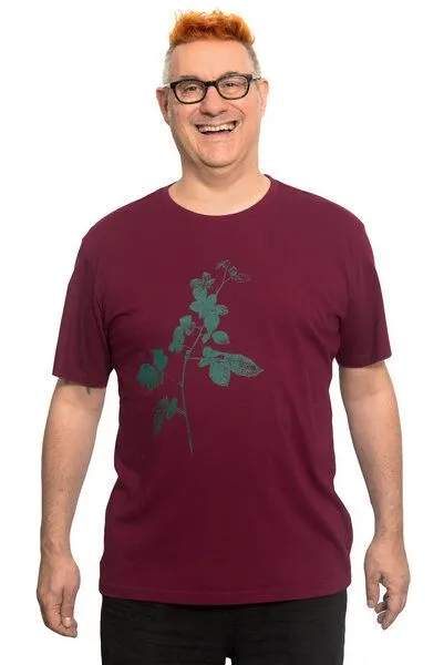 Hirschkind Hirschkind Bio- & Fair-Trade-Männershirt "Brombeere" weinrot – Produktbild 1 von 1