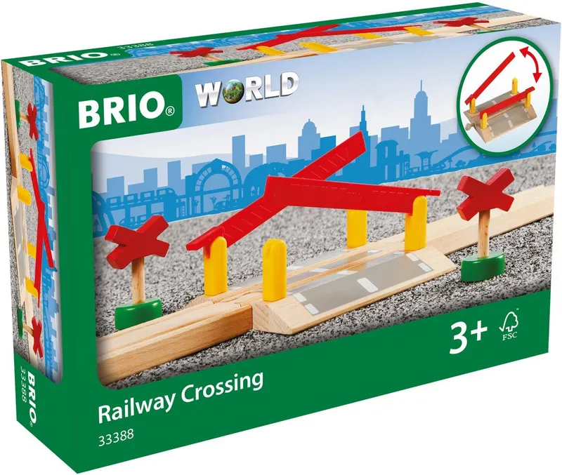 BRIO BRIO Spielzeugeisenbahn-Erweiterung BRIO® WORLD, Bahnübergang, Bunt, – Produktbild 4 von 5