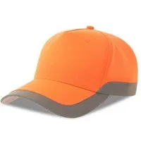 Atlantis Headwear Atlantis Headwear Atlantis HiViz reflektierende wasserabweisende, gut sichtbare Cap aus recyceltem Material mit UV-Schutz, Orange (fluo), – Produktbild 1 von 1
