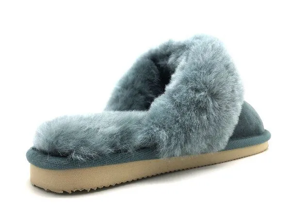 thies Pantoffel aus Schaffell "thies Pantoffel", Petrol, – Produktbild 4 von 4