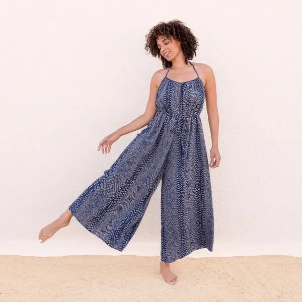 Jaya Jaya JASMINE - Damen - lockerer Jumpsuit, Zumba blue, – Produktbild 1 von 3