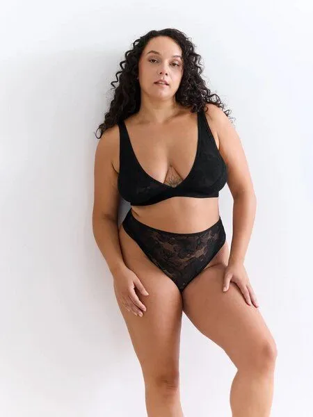 erlich textil erlich textil Sleek Lace String für Frauen aus Polyamid in schwarz, Schwarz, – Produktbild 3 von 3