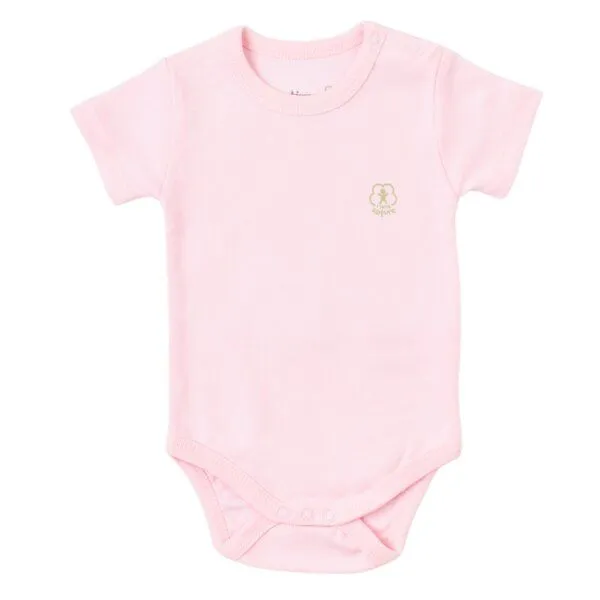 Biorganic Biorganic Baby Body 100% Bio-Baumwolle Basic Nature Kurzarmbody GOTS, Rosa(rosa), – Produktbild 1 von 3