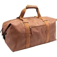 Klassische Reisetasche "Duffel" aus PU-Leder, cognac – Produktbild 1 von 1