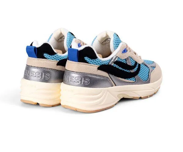Genesis Footwear Genesis Footwear G-Eco 99 Multi Colour - Vegane Sneaker-, Kahki / silver / blue, – Produktbild 2 von 4
