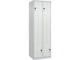 C+P C+P Z-Spind Classic PLUS, 4 Fächer, 1850x600x500mm, Lichtgrau/Verkehrsweiß – Produktbild 1 von 1
