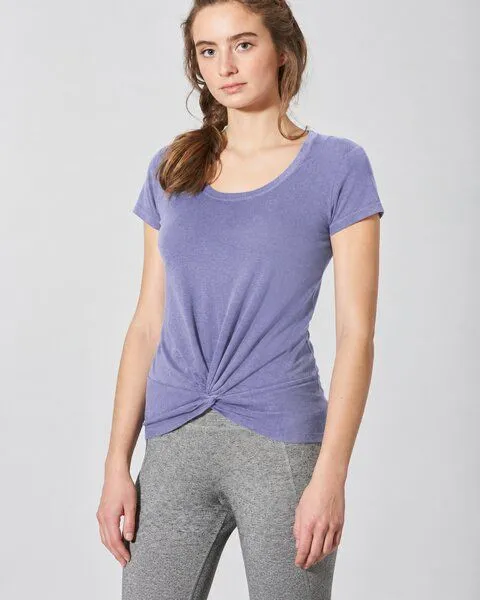HempAge HempAge Damen Yoga T-Shirt Hanf/Bio-Baumwolle, Lavender, – Produktbild 2 von 3