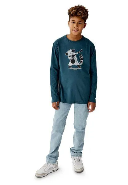 Band of Rascals Band of Rascals Dab Longsleeve, Dark-petrol, – Produktbild 3 von 4