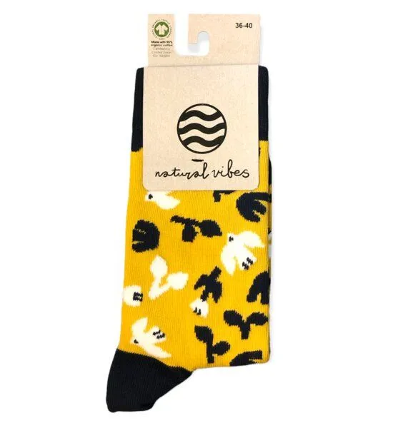 Natural Vibes Natural Vibes Socken Myriam Van Neste Collab Bio GOTS | Birds Herren Damen – Produktbild 4 von 4