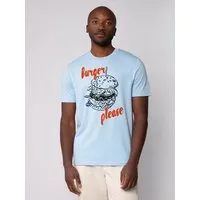 watapparel watapparel T-Shirt Unisex Burger please, Blue soul, – Produktbild 1 von 1