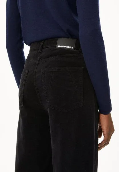 ARMEDANGELS ARMEDANGELS ENIJAA VELVET Damen Webhose aus Bio-Baumwoll Mix, Black, – Produktbild 2 von 3