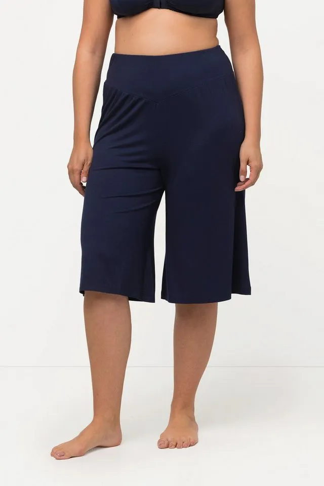 Ulla Popken Shorts Bermuda weites Bein Elastikbund Bestseller, Blau, – Produktbild 2 von 4