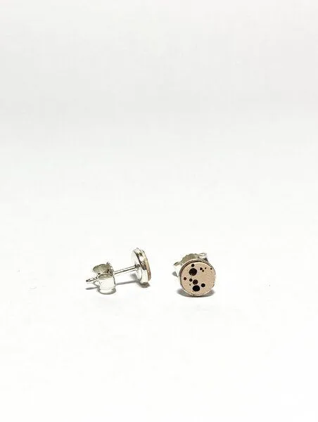 monday market monday market Ohrstecker Rebekka, Silber-dots, – Produktbild 3 von 3