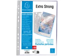 Exacompta Exacompta Prospekthüllen glatt, DIN A4, 90µ, 100 Stk. – Produktbild 1 von 1