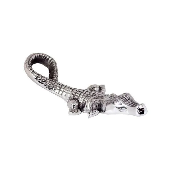 Mitienda Shop Mitienda Shop Weinflaschenhalter aus Zinn "Krokodil" – Produktbild 1 von 3