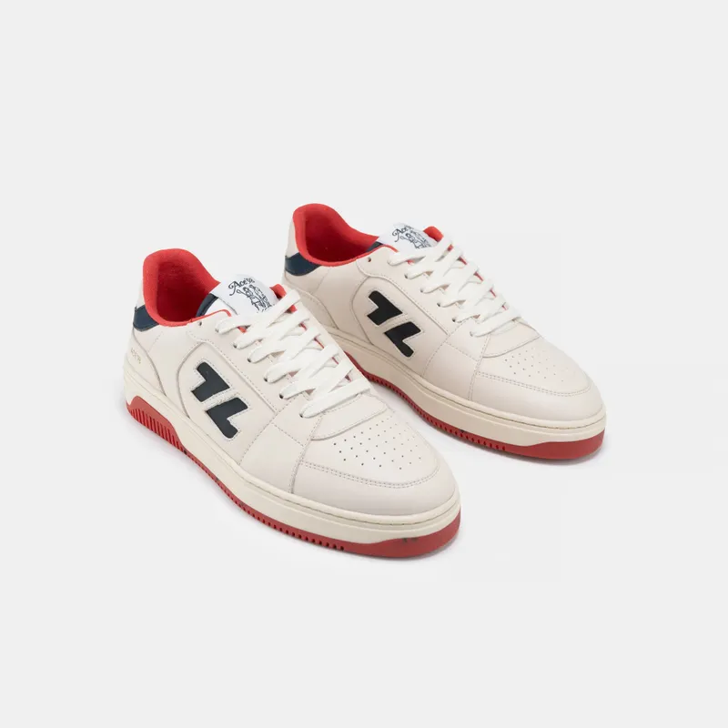 Zèta Zèta Herren vegan Sneaker Ace98 Rot/ Dunkelblau, Rot, – Produktbild 2 von 2