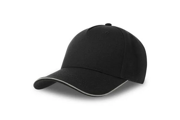 Atlantis Headwear Atlantis Headwear reflektierende Cap mit einem Metallverschluss, Schwarz, – Produktbild 3 von 4