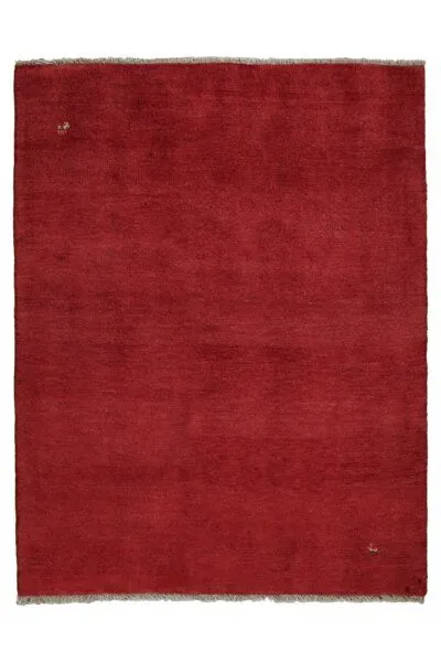 Rugtales Gabbeh Rot „Rugtales“ aus Schurwolle, 153x198 cm, Rot, – Produktbild 3 von 4