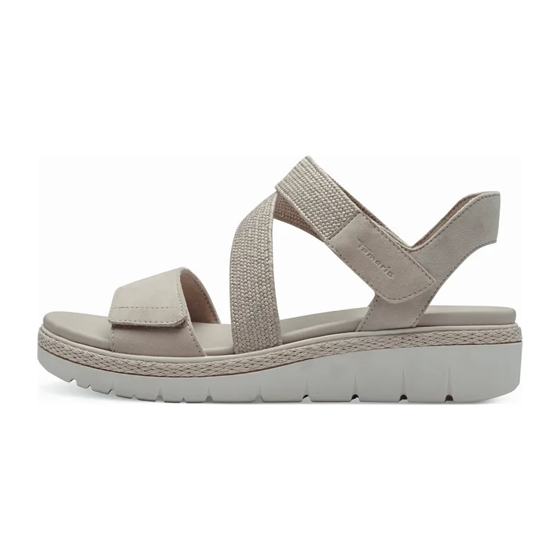 Tamaris Tamaris Da.-SandaletteModel 2824142 für Damen, beige, Größe 42 EU, Beige, – Produktbild 2 von 4