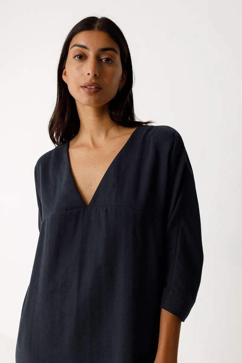 SKFK SKFK Damen vegan Kleid Nikole Schwarz, Schwarz, – Produktbild 2 von 2
