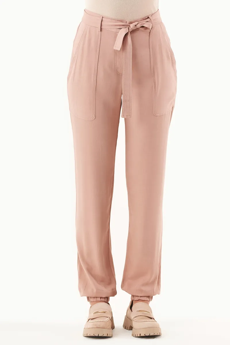 ORGANICATION ORGANICATION Damen vegan Jogginghose Ecovero Misty Rose, Rosa, – Produktbild 2 von 2